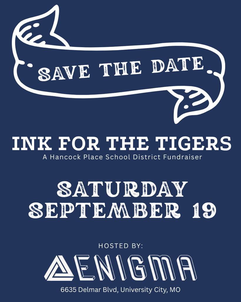 Save The Date - Ink For Tigers Flyer