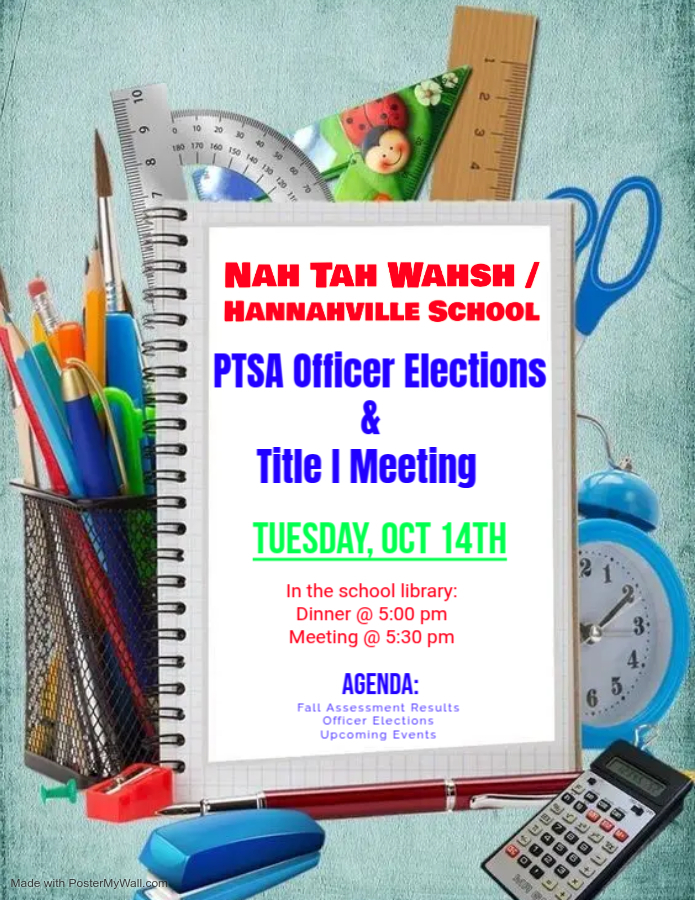 Oct PTSA mtg - Made with PosterMyWall