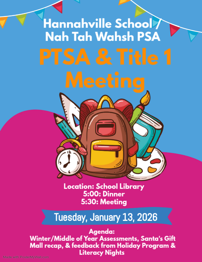 PTSA & Title1 Meeting - January 13th, 2026
