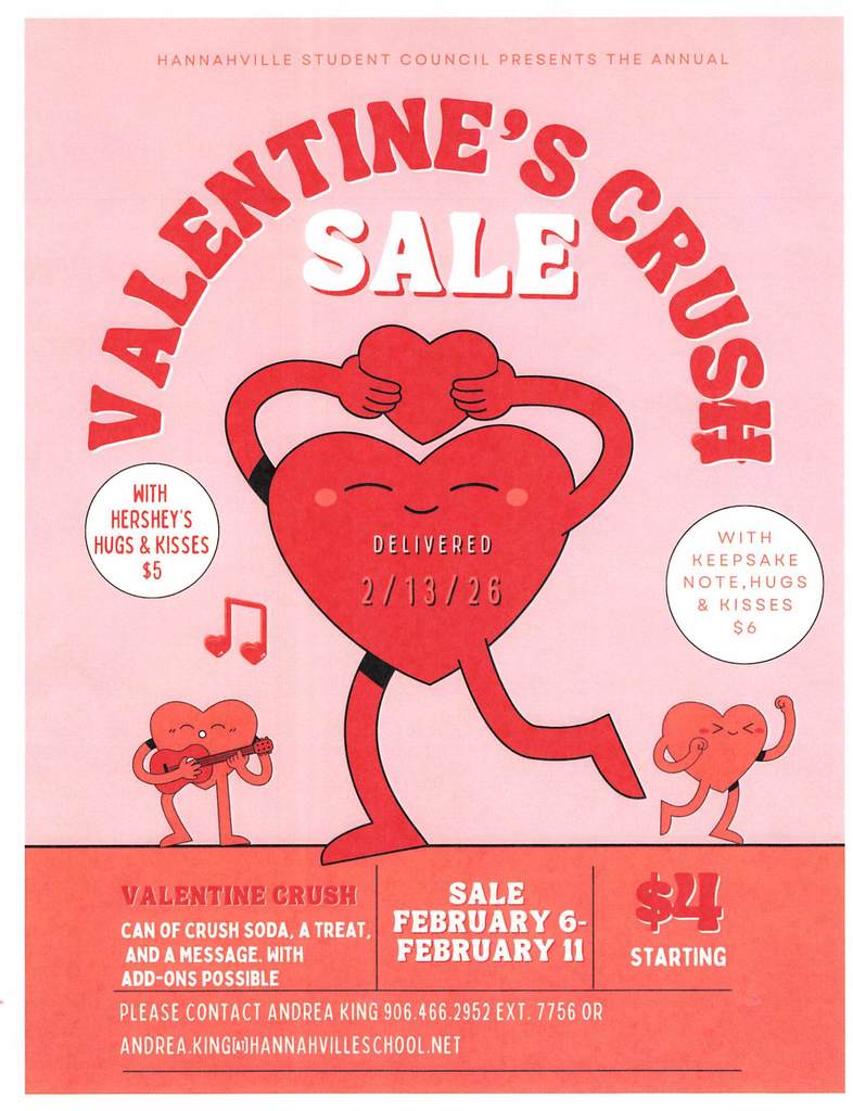 Valentine's Crush Sale - Student Council Sales