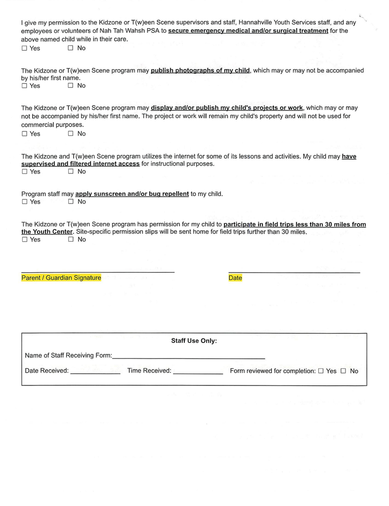 Registration Form