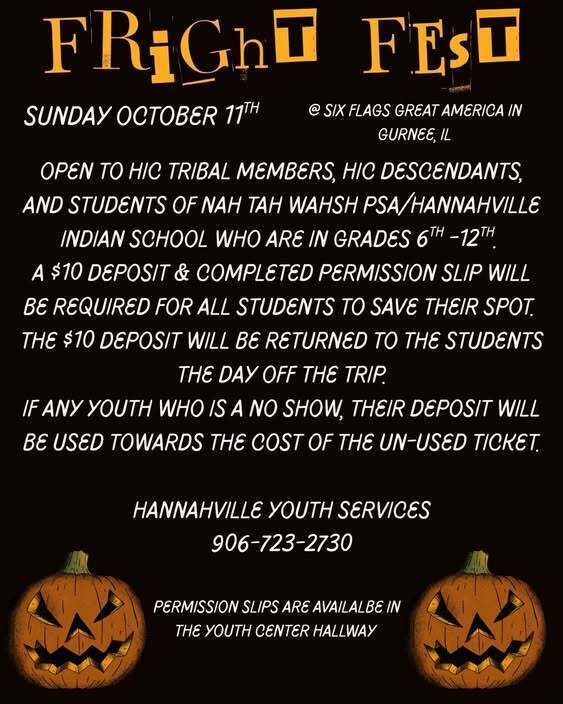 Youth Services Fright Fest - Oct 11th, 2026