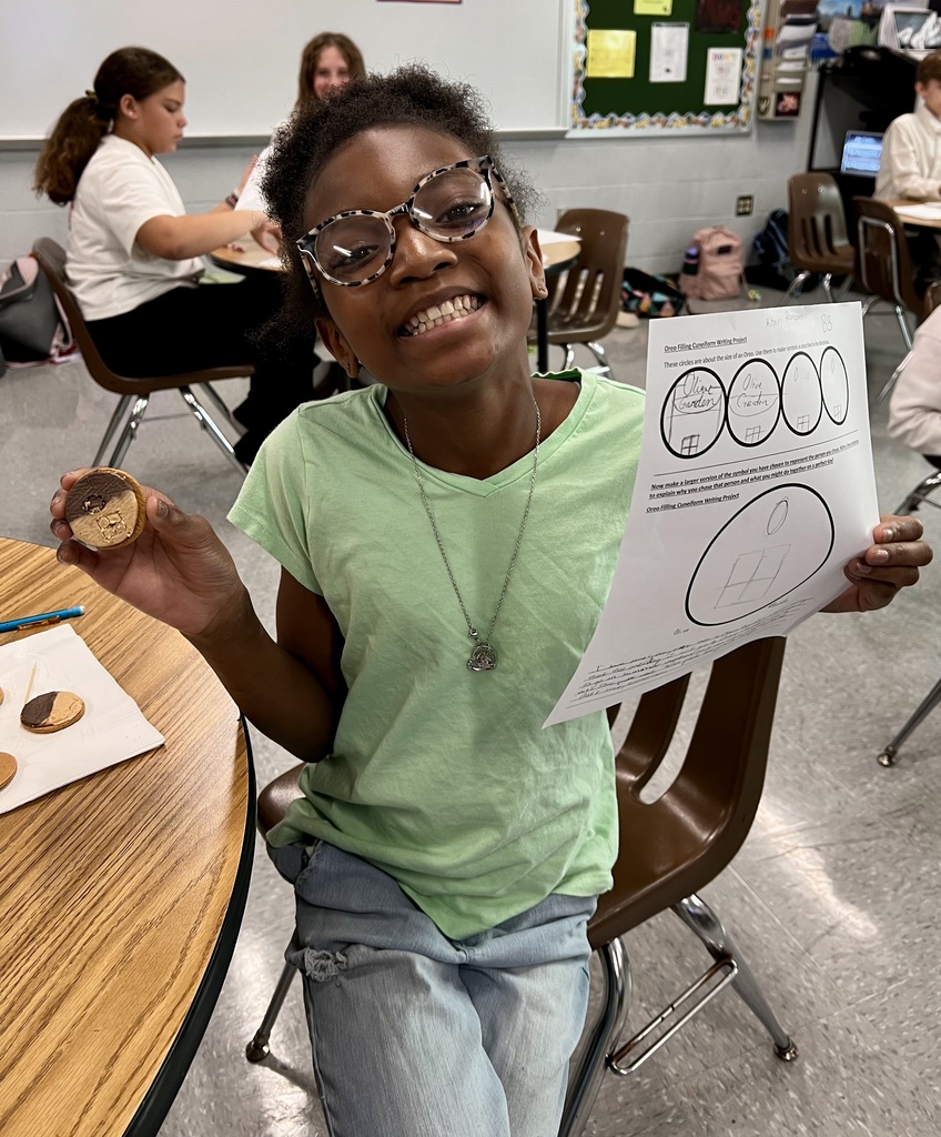 ELA students with Oreos