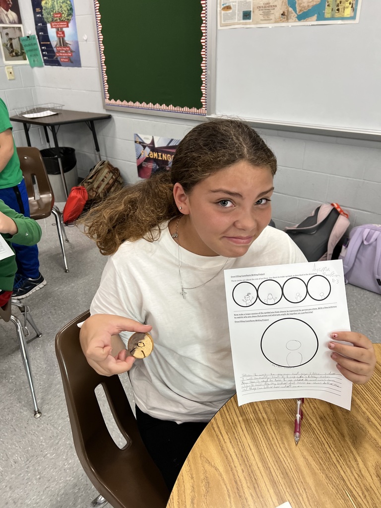 ELA students with Oreos