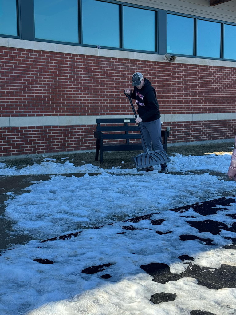 J Adams Shoveling Snow