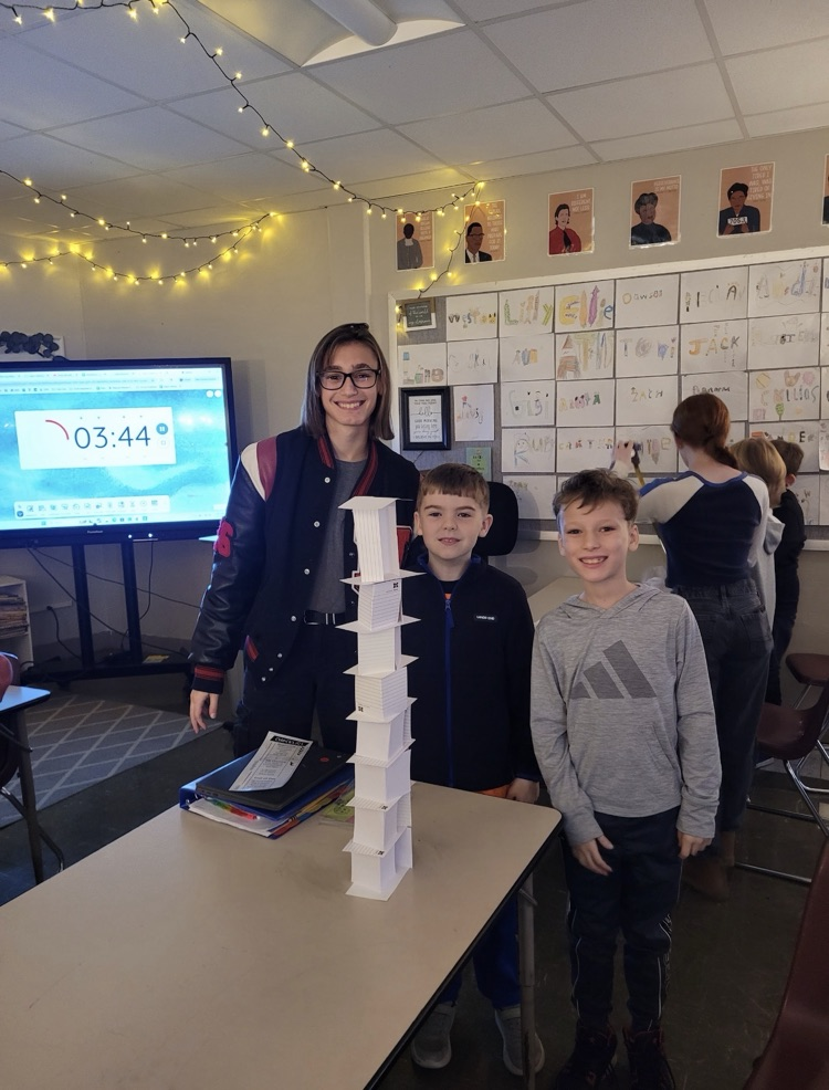 Leap students building