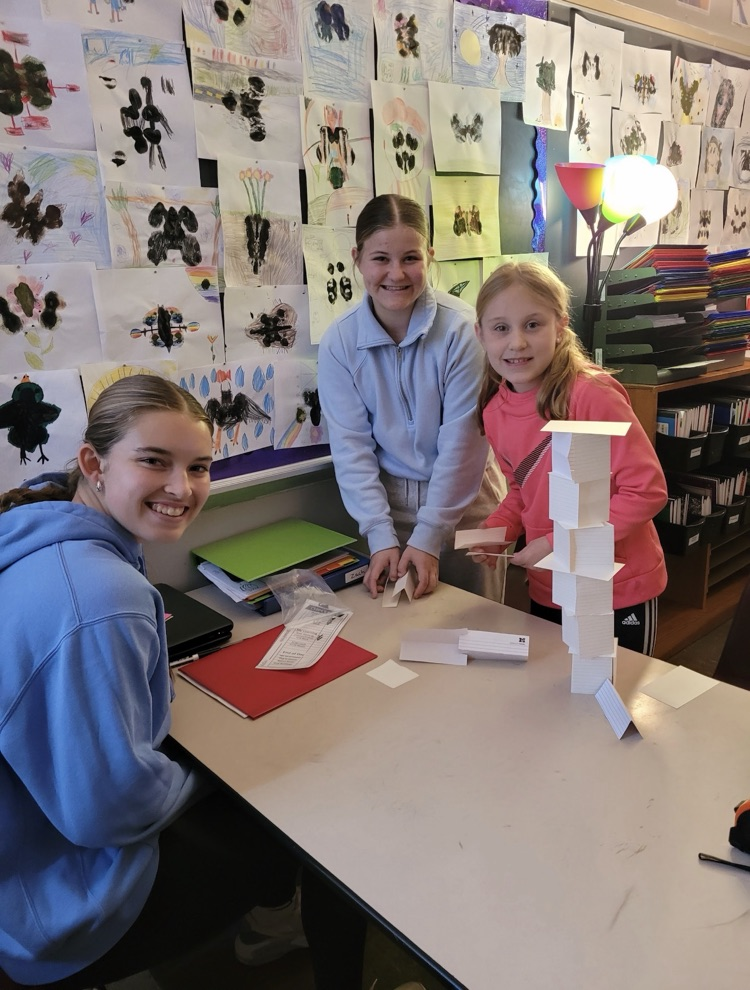 Leap students building