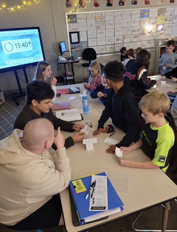 Leap students building