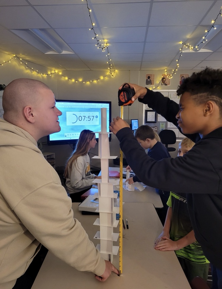 Leap students building