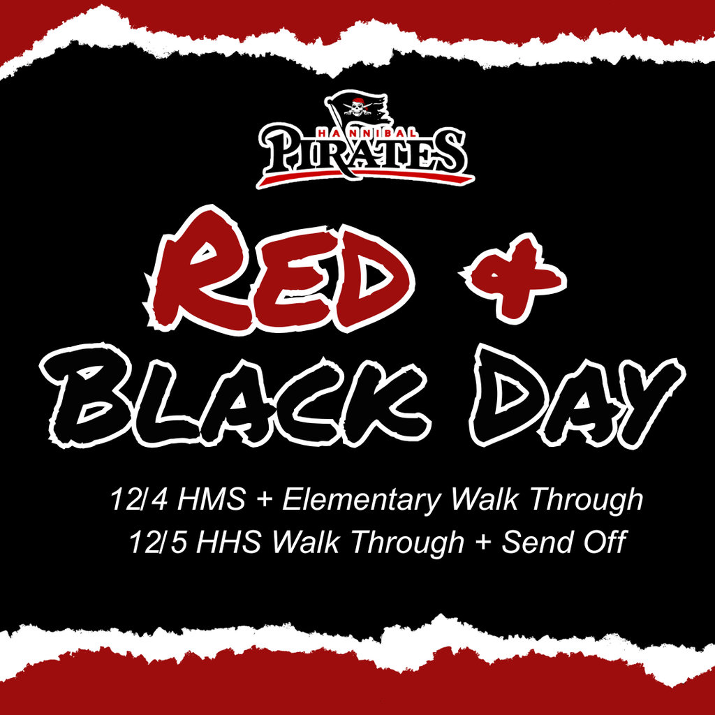black and red day graphic