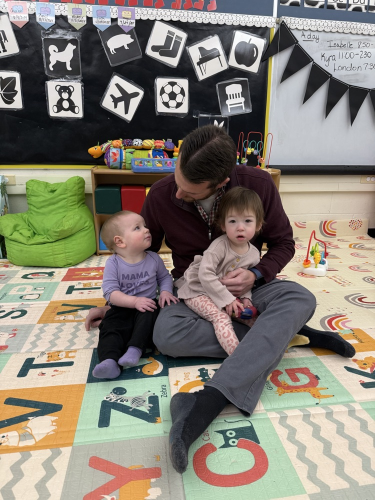 Mr. Sampson with some babies