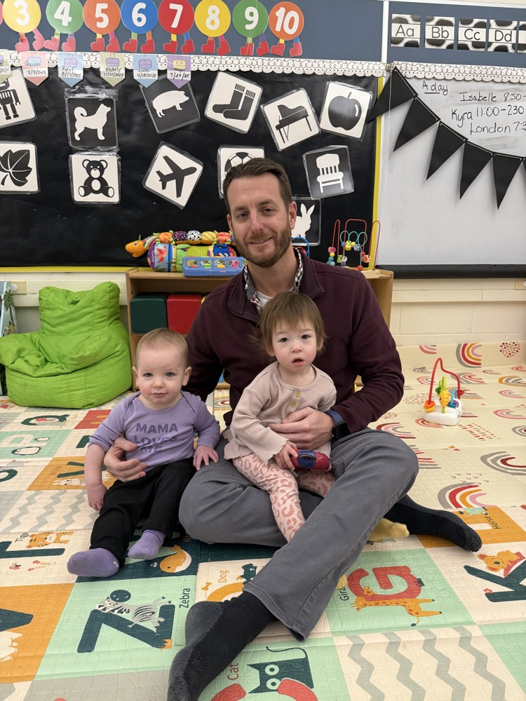 Mr. Sampson with some babies