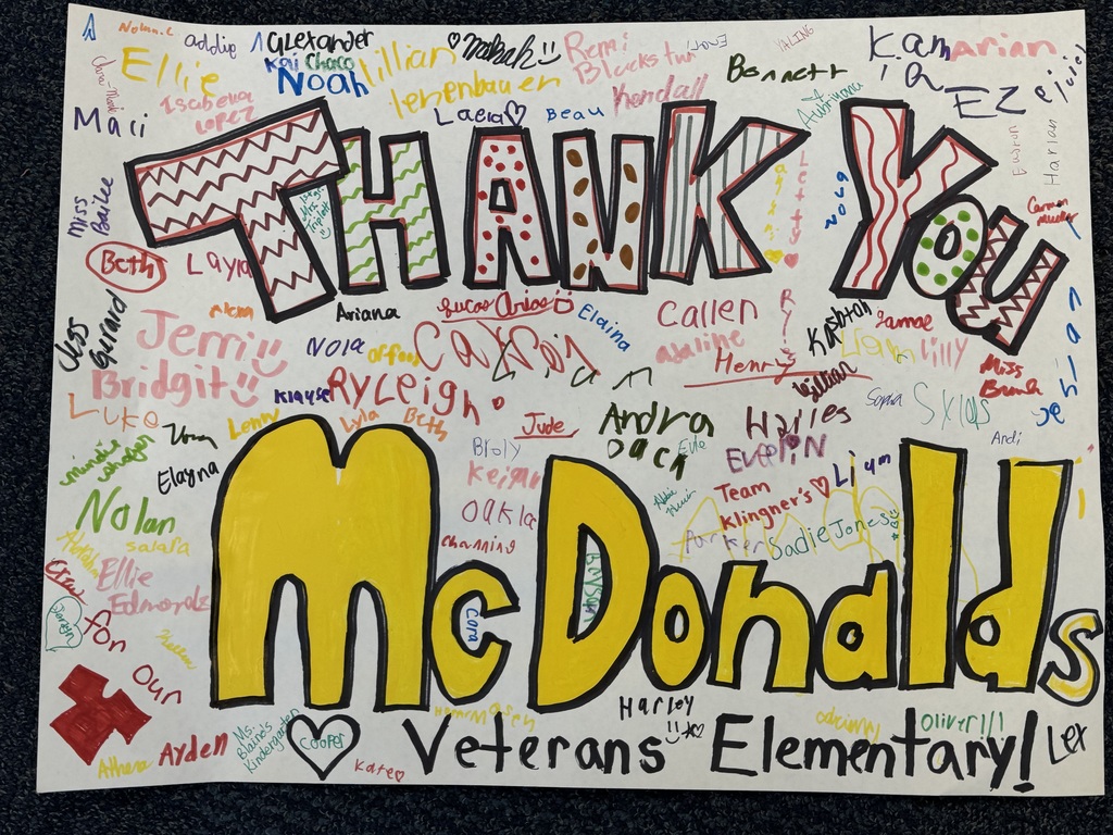 Thank  you poster for McDonalds