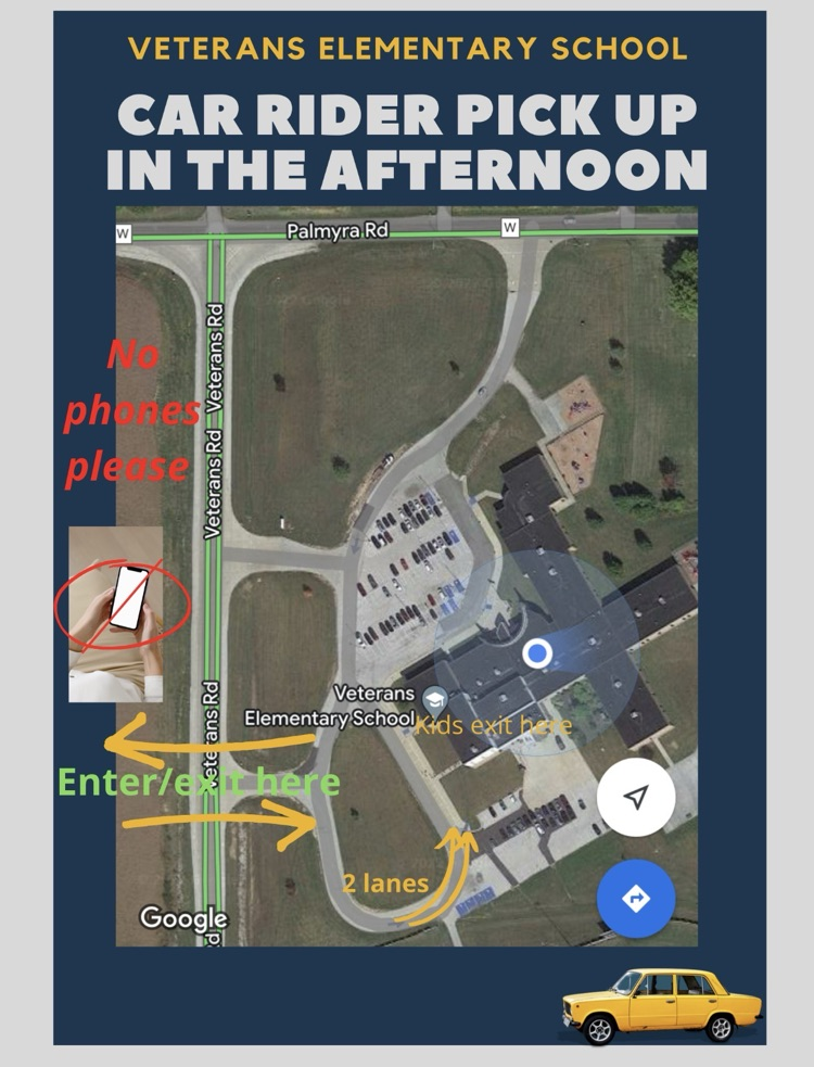 car afternoon map