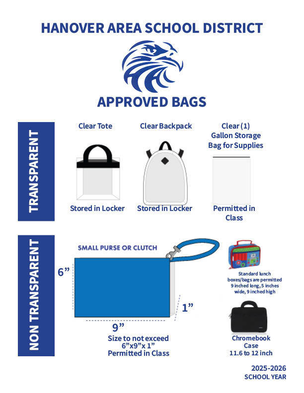 Hanover Area School District Approved Bags
