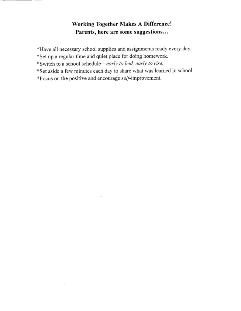Kindergarten Orientation page 2