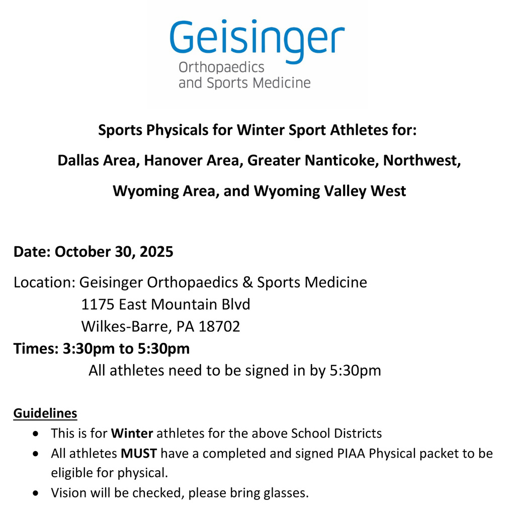 Winter Sports Physicals Information