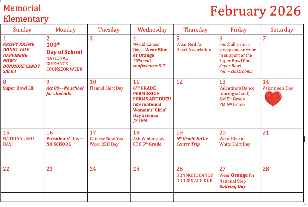 Feb happenings!