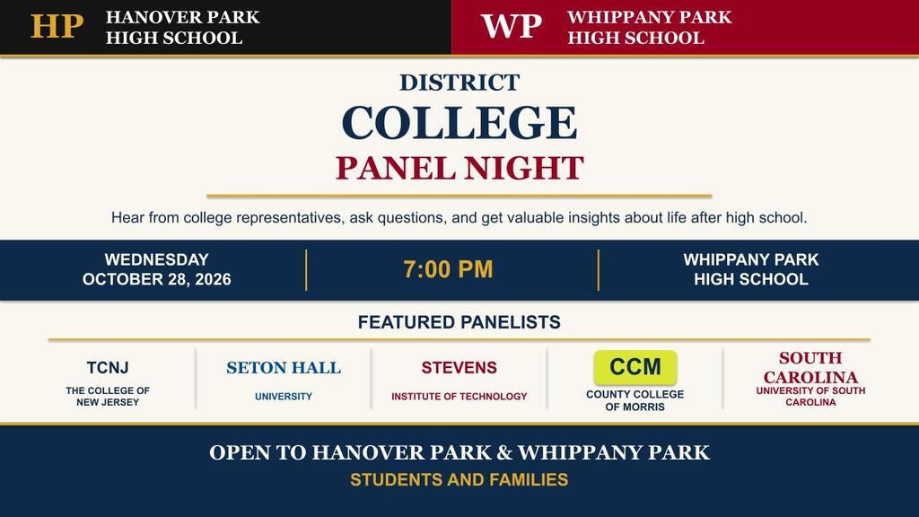 College Panel Night