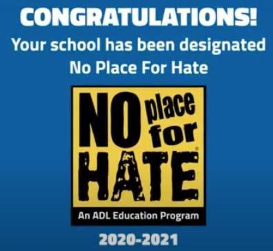 Anti Defamation League - No Place for Hate Award | Hanover
