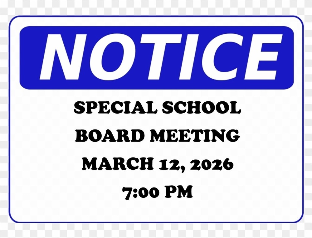 SPECIAL SCHOOL BOARD MTG