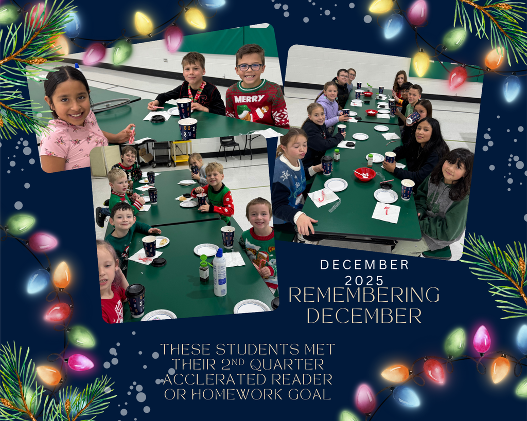 Students that met their 2nd quarter AR or homework goal at the elementary