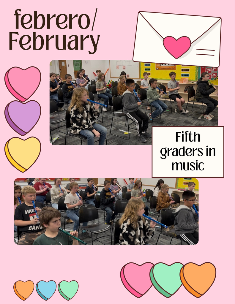 5th graders playing "Hot Cross Buns"