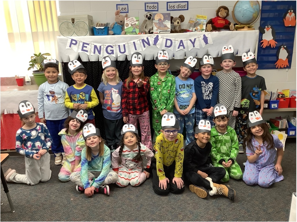 Penguin day in Mrs. Moerer's first grade class