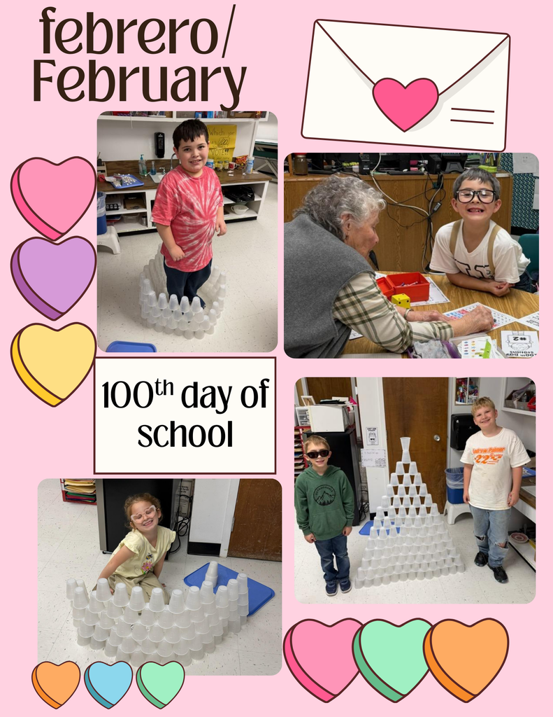 Celebrating the 100th day in Mrs. Heuvel's classroom