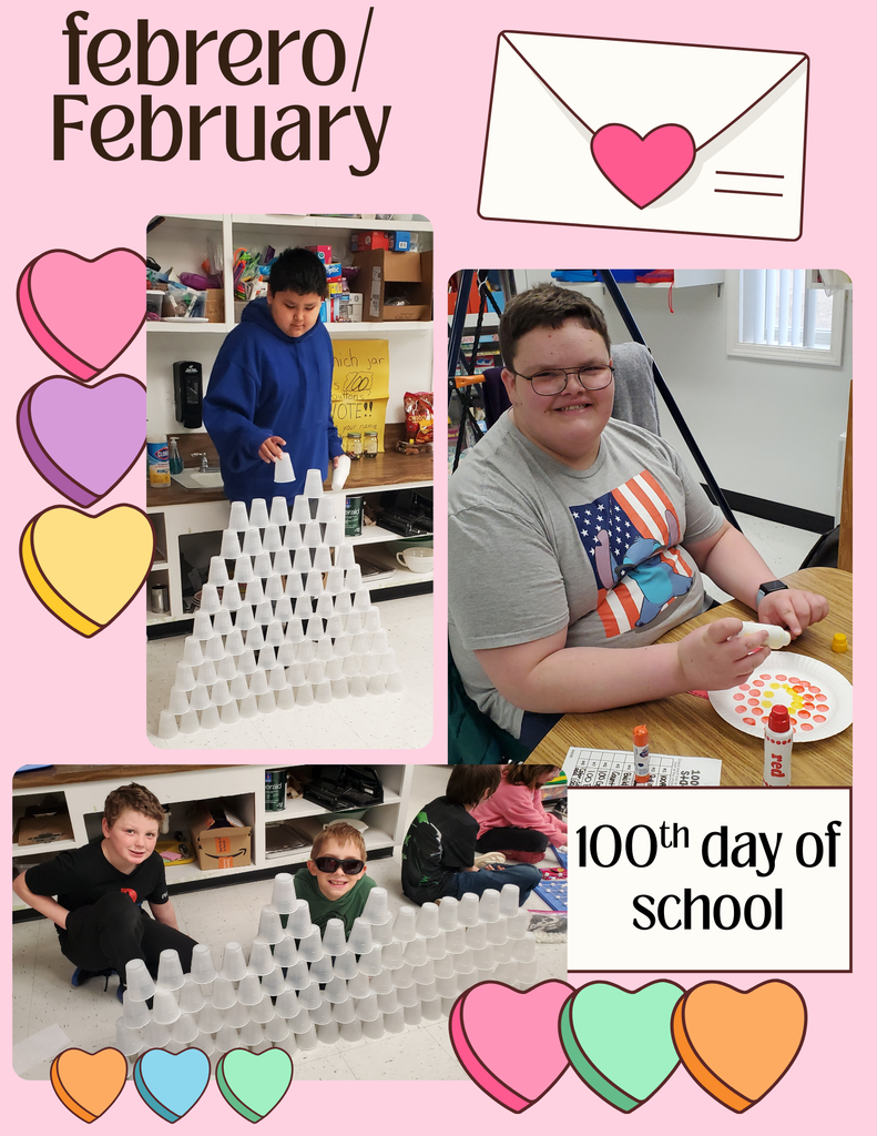 Celebrating the 100th day in Mrs. Heuvel's classroom