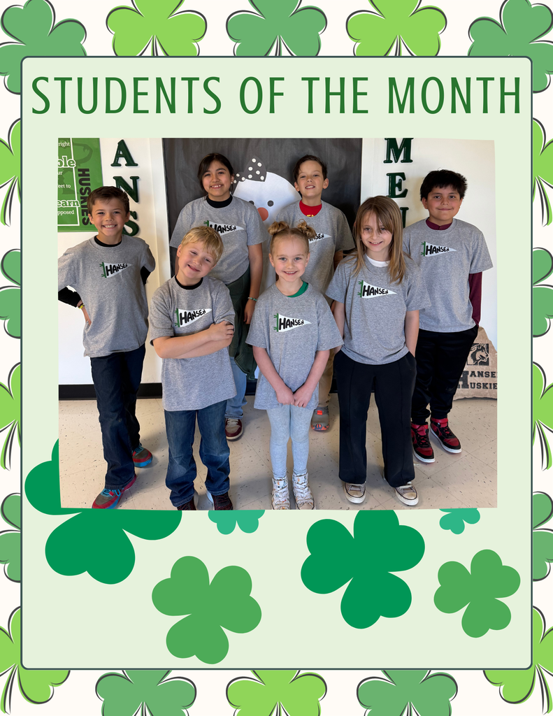 Elementary students of the month