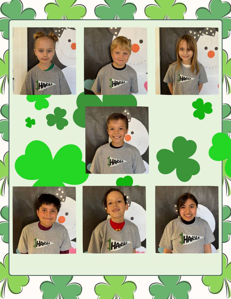 K-6 Students of the month