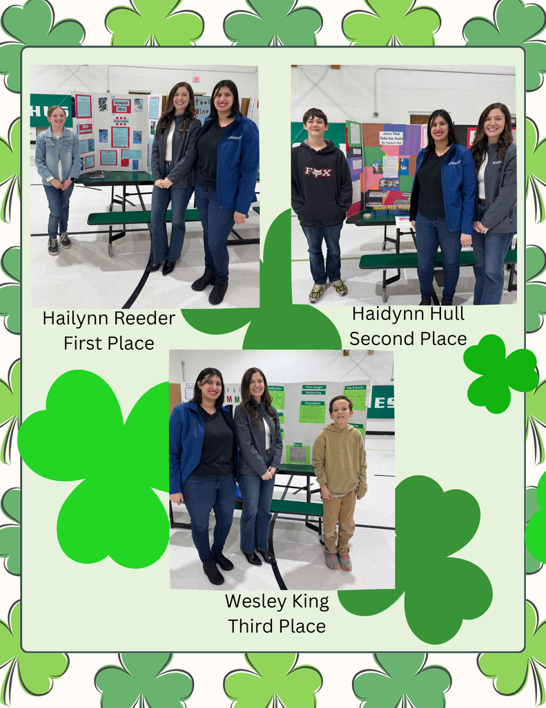 First Place, Second Place, and Third Place winners