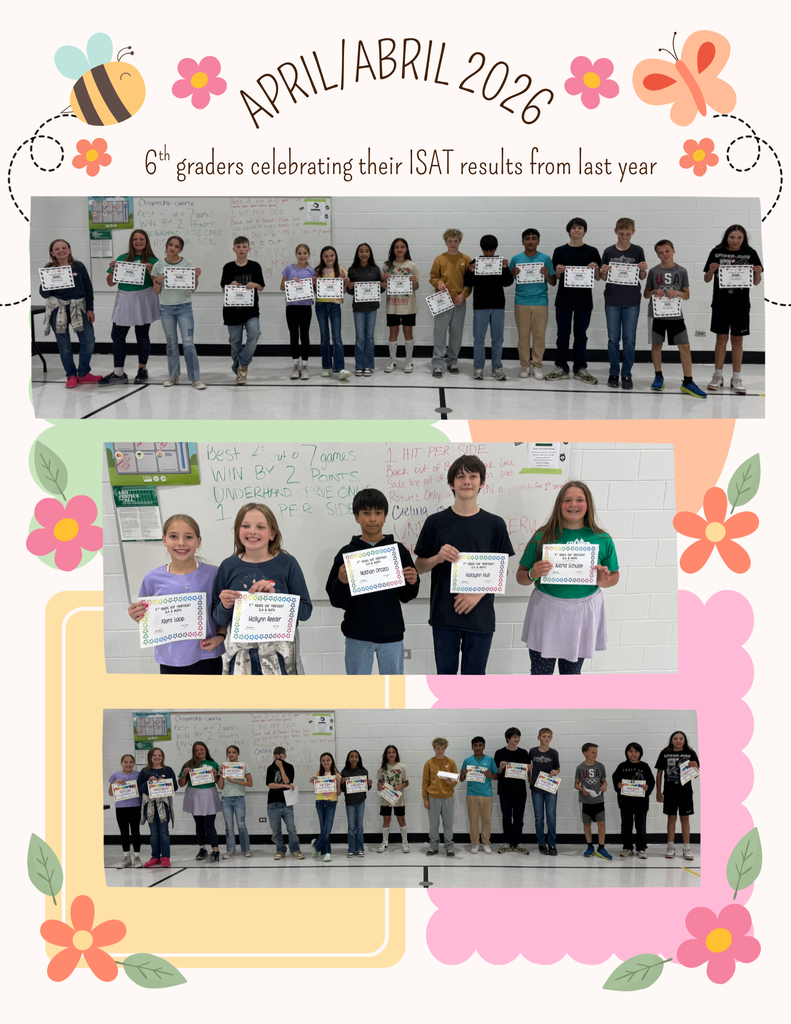 We celebrated proficiency and growth on our ISAT tests