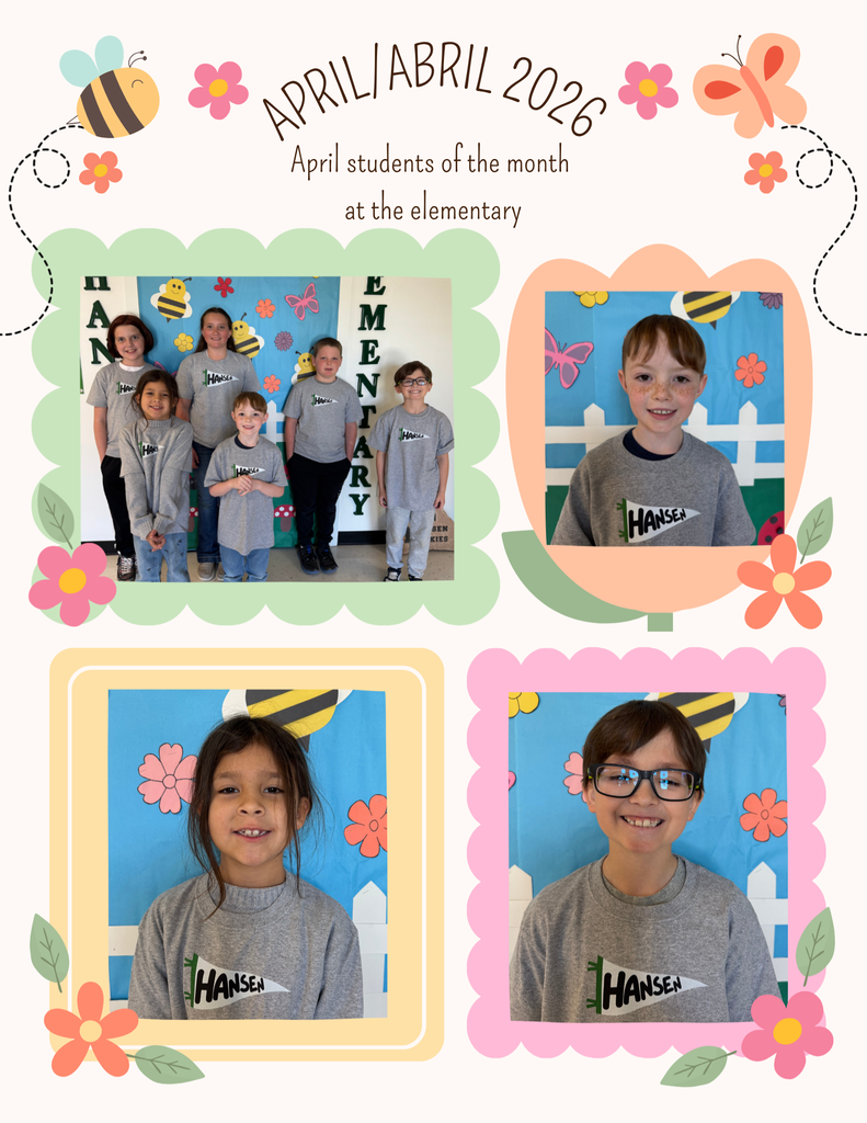 Congrats to our April students of the month