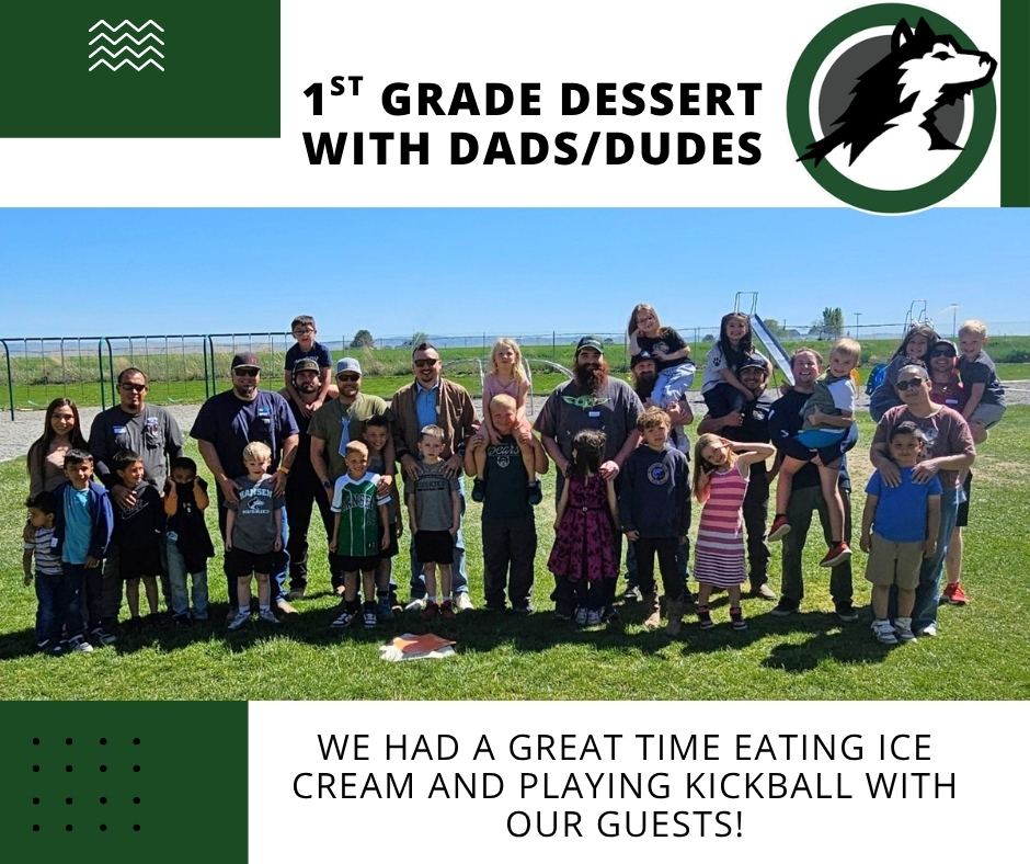 1st grade dessert with dads and dudes
