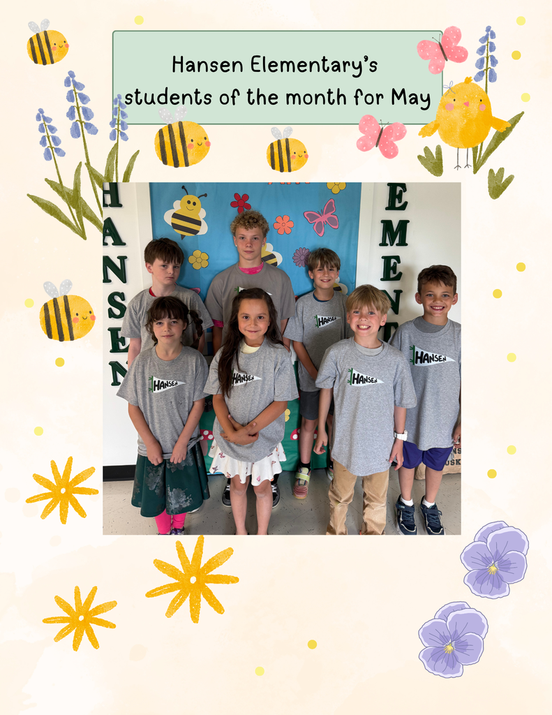 Congratulations to our May students of the month 