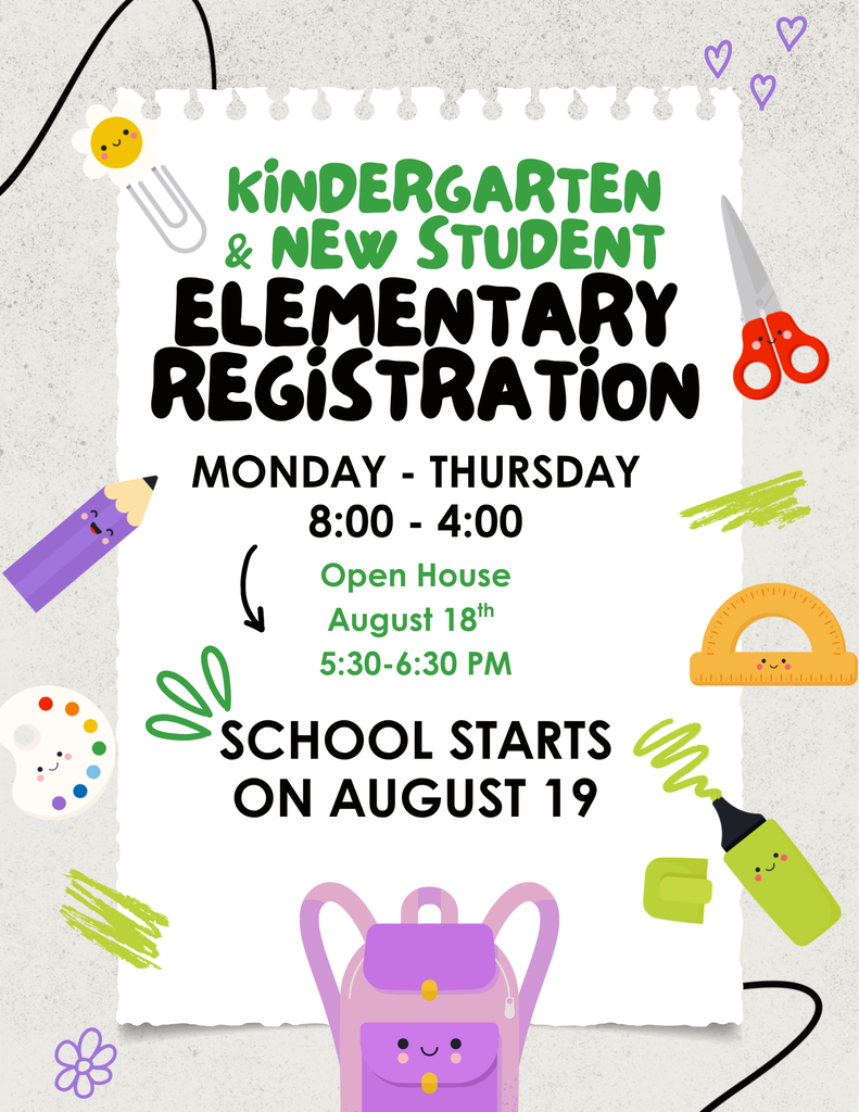 Register your new student at the elementary