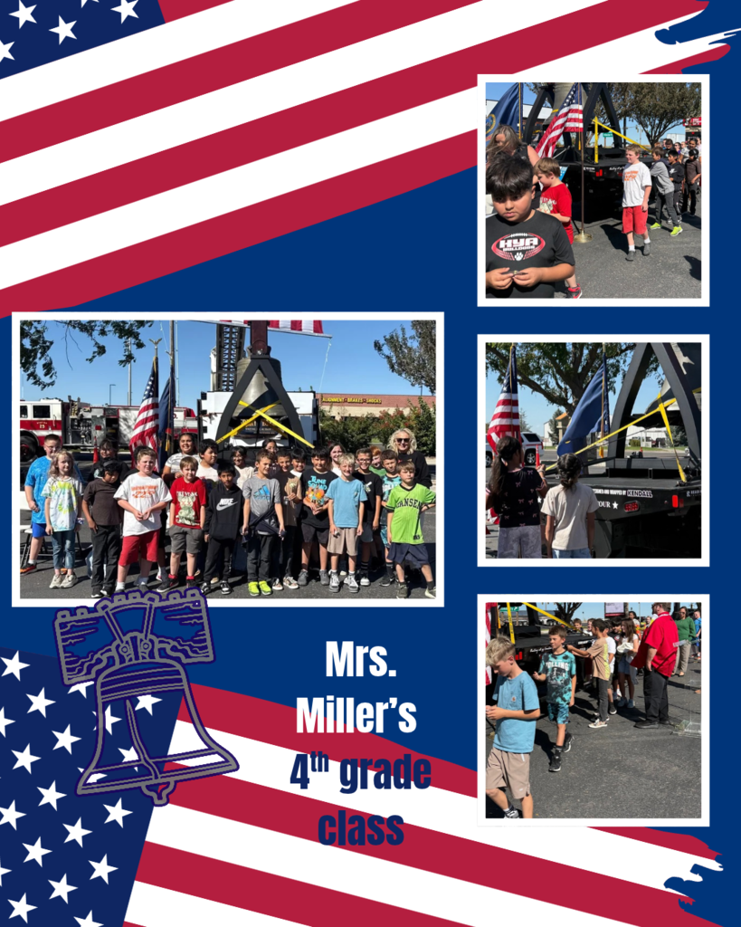 Mrs. Miller's 4th grade class had a chance to see the Liberty Bell