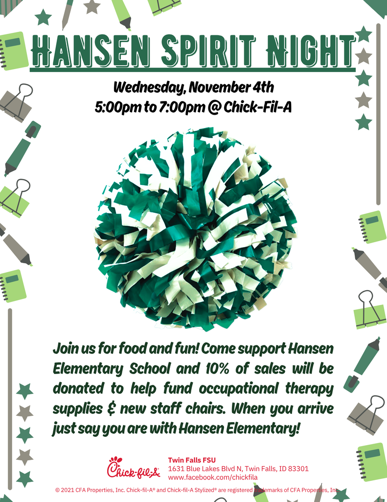 Spirit night at Chick-fil-A