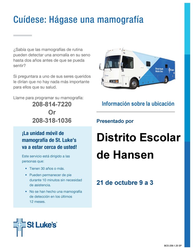 Mammogram Spanish