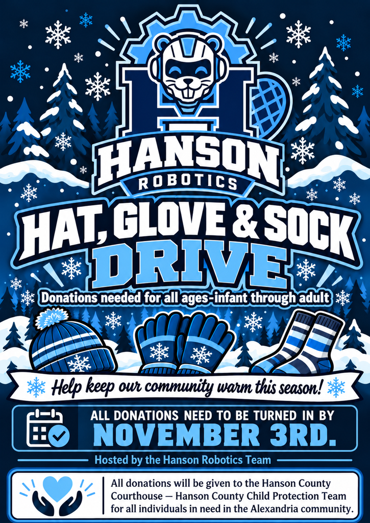 Robotics Team Hat, Glove, & Sock Drive 