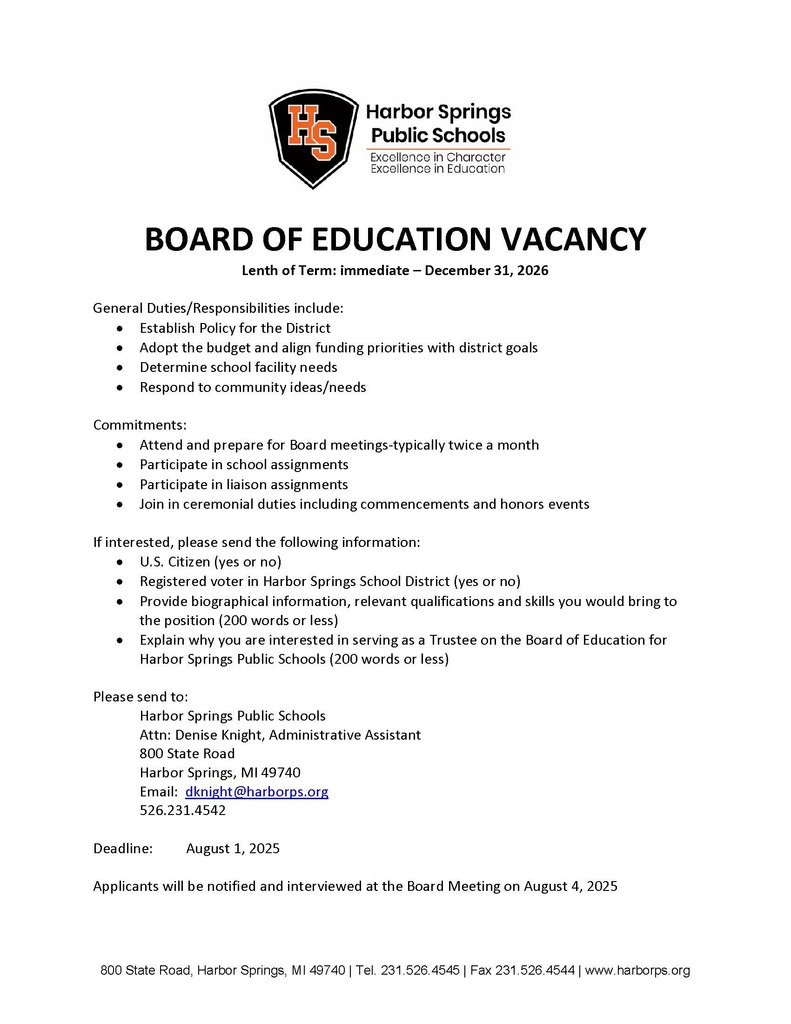 Open Board Member Posting 07