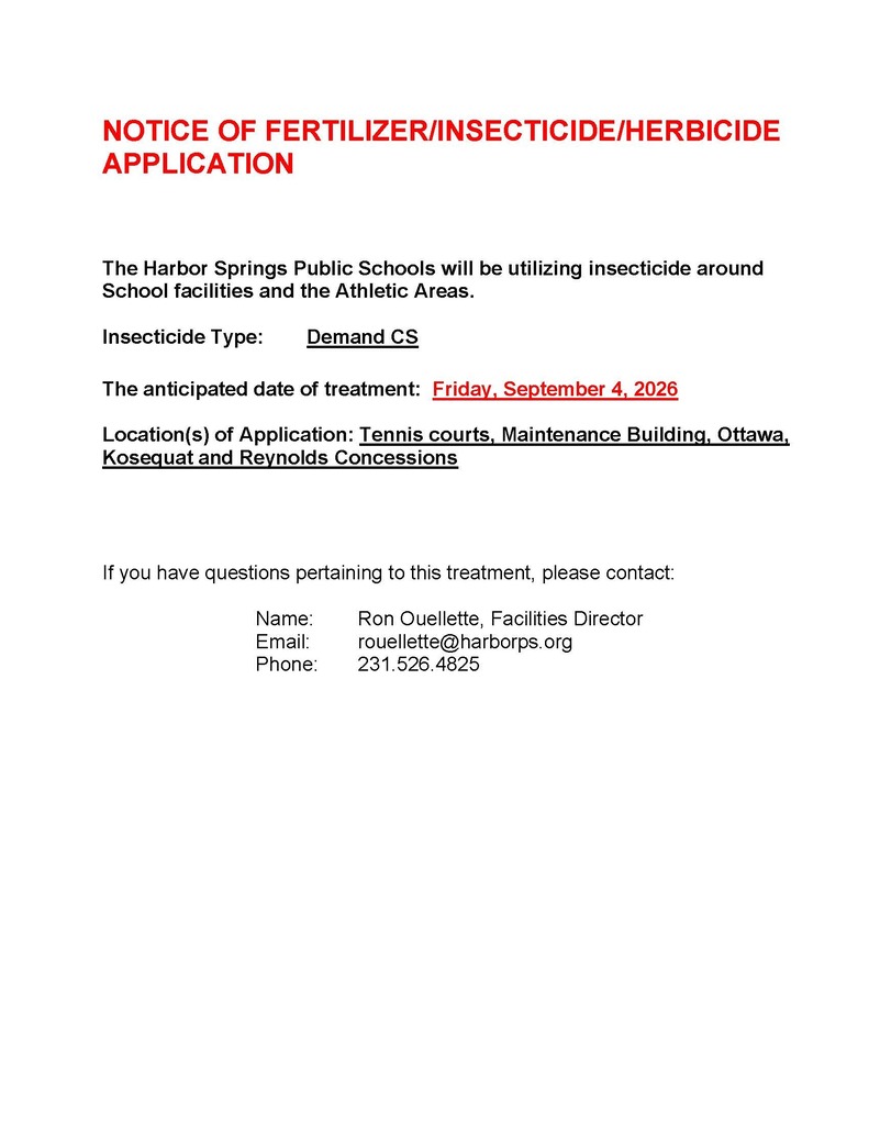 Insecticide Notice