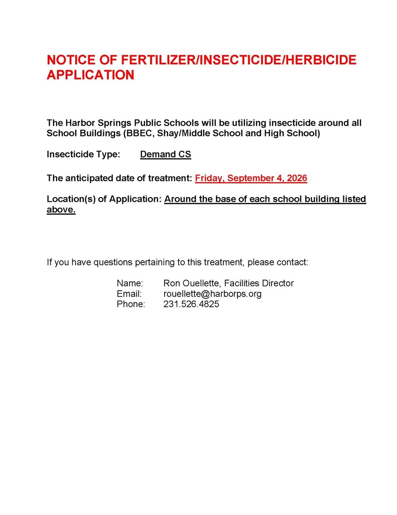 Insecticide Notice