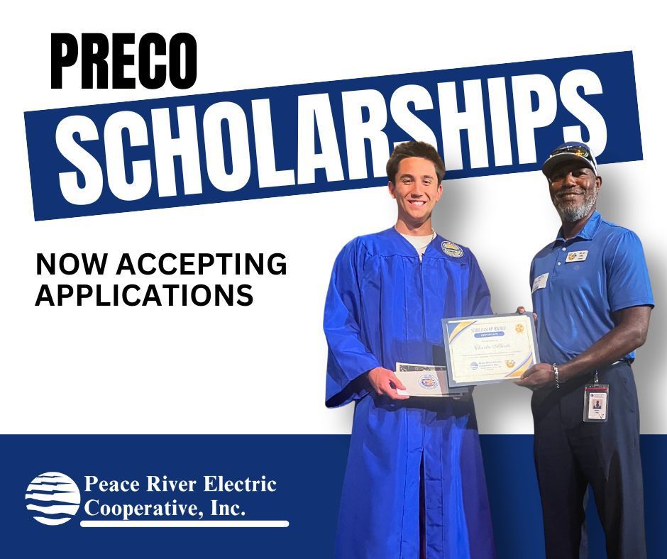 Peace River Electric Cooperative Scholarship announcement