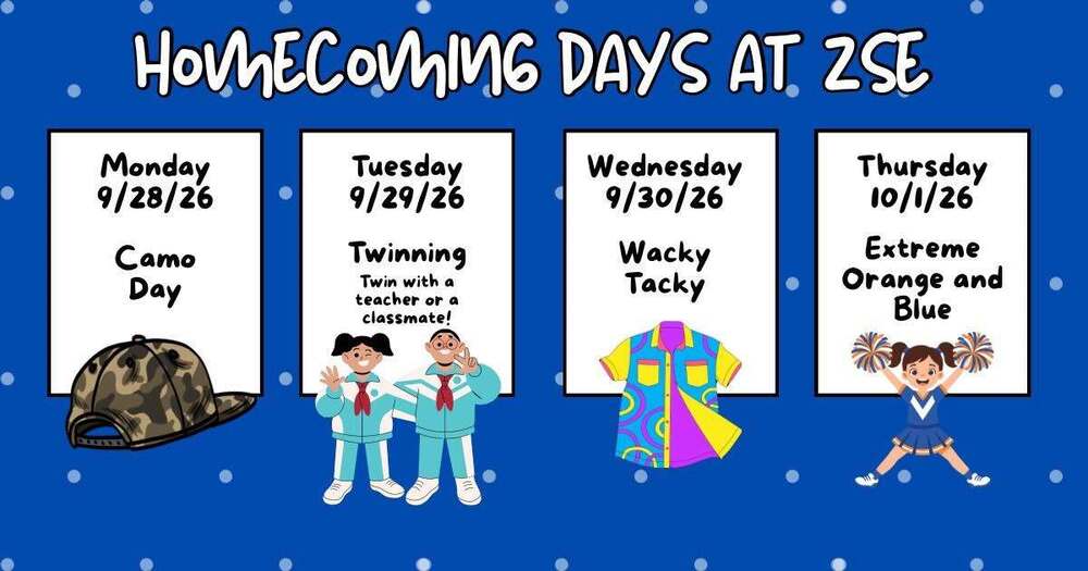 list of spirit day themes as written in the article