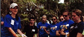 UF IFAS students with an instructor