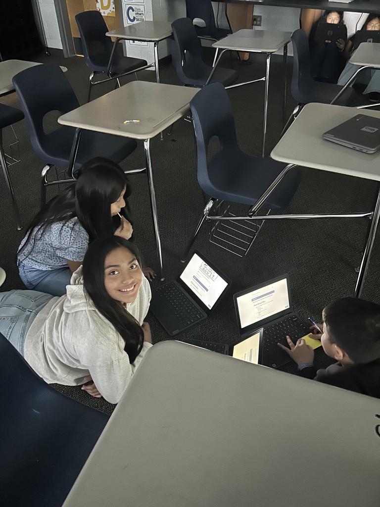 Students working in groups
