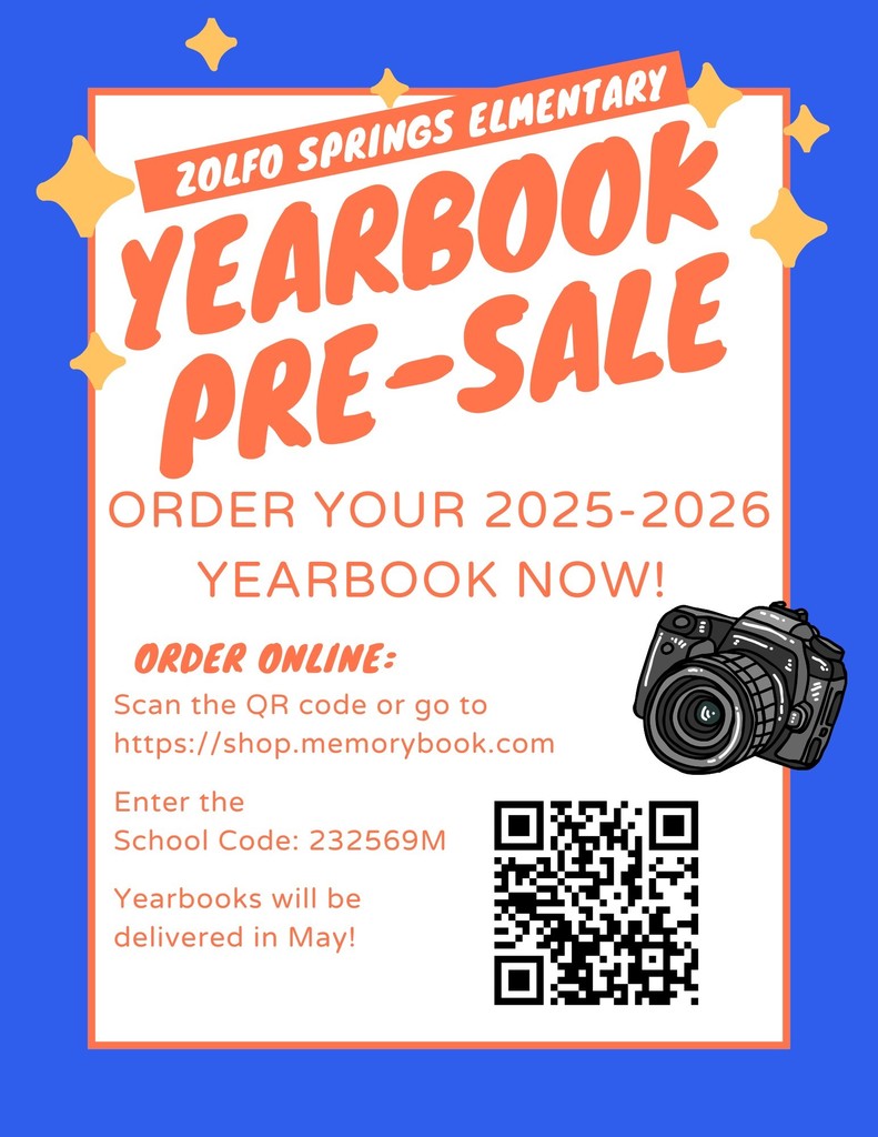 Yearbook pre-sale flyer with QR code